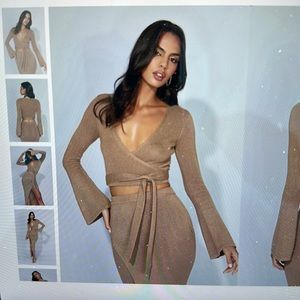 Meshki 2 piece set, worn once size medium both top and bottom. $50